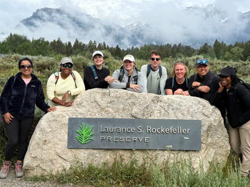 Public Health Leadership for Sustainable Development in the Age of Students at Laurence Rockerfeller Preserve in Wyoming, US, as part of the summer abroad program
