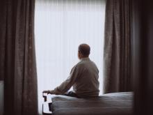 Stock image of isolated man