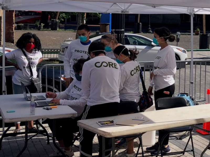 Christopher Taylor and many colleagues at the Community Organized Relief Effort (CORE) helped set up COVID-19 testing sites in and around Atlanta.