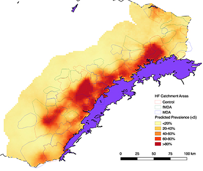malaria heat map image