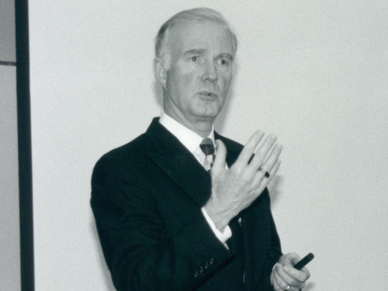 Walter Burnett speaking to a group