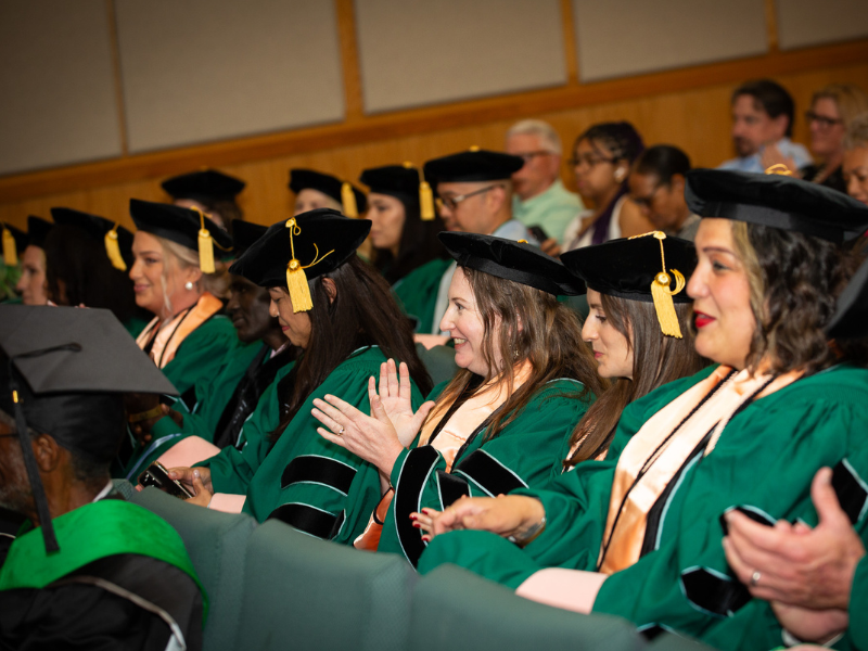 DrPH graduates at the 2025 hooding ceremony