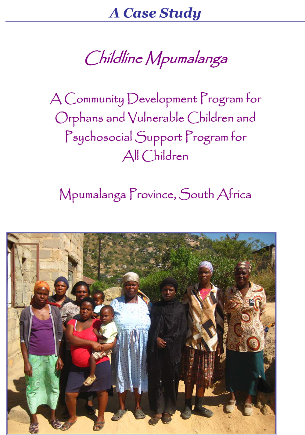 Cover image for Childline case study