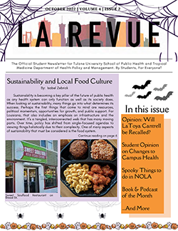 La Revue October 2022 Cover Image, HPM Student Newsletter