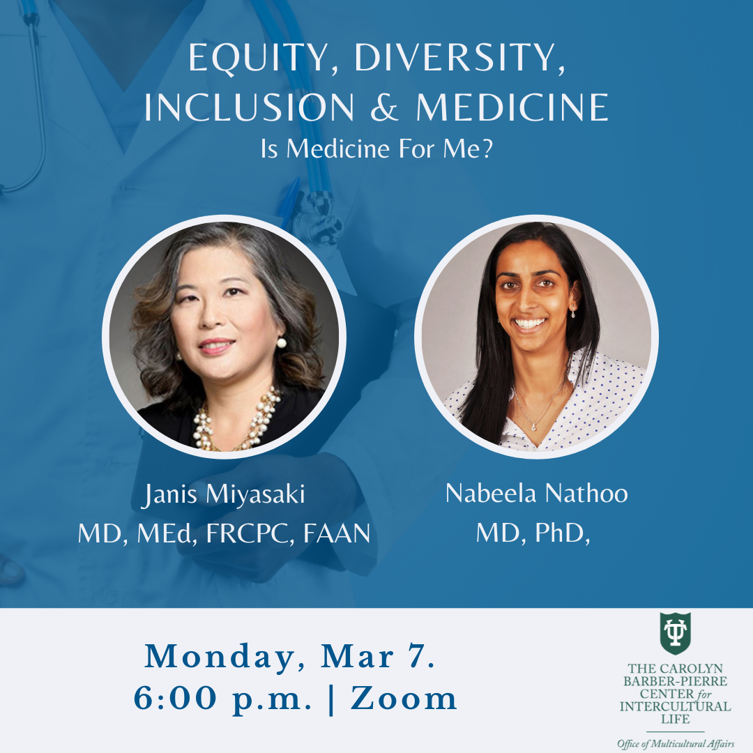 Image of event flyer. All text in image is also in event description. Flyer also includes photos of Dr. Janis Miyasaki and Dr. Nabeela Nathoo.