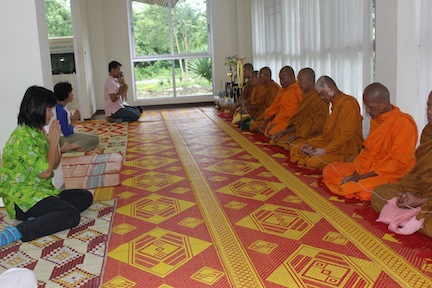 Building dedication ceremony at Kanchanaburi field station