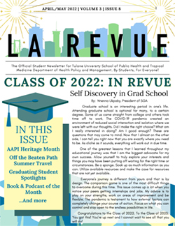 La Revue May 2022 Cover Image, HPM Student Newsletter