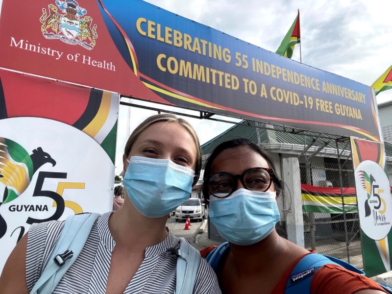 Morgan Little and Preethi Murthy in Guyana