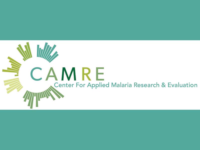 CAMRE Logo - shades of green in a spiked circle with CAMRE in center