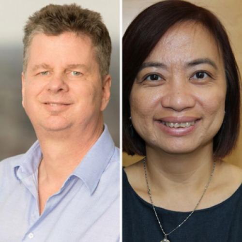 Chairs' Message,Spring 2023 Newsletter | Department of International Health and Sustainable Development David Hotchkiss and Mai do, side by side headshots