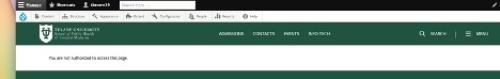 How to Create a Faculty Web Page | School of Public Health and Tropical Medicine image depicting a potential error message