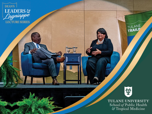 Leaders and Lagniappe logo, Tulane logo, Dean LaVeist