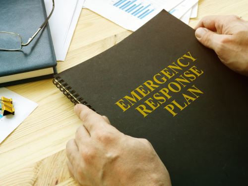 An emergency plan