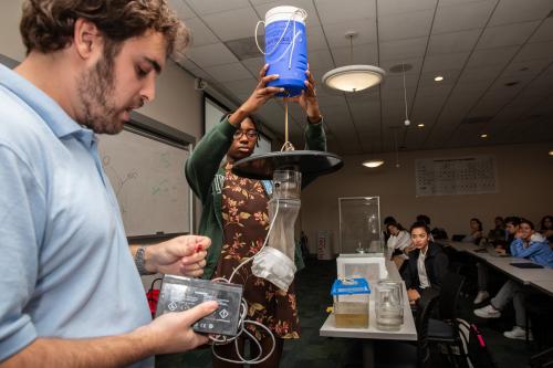 Public Health Accelerated Program | Tulane University School of Public Health and Tropical Mediicne Mosquito vector demo in undergrad trop med class