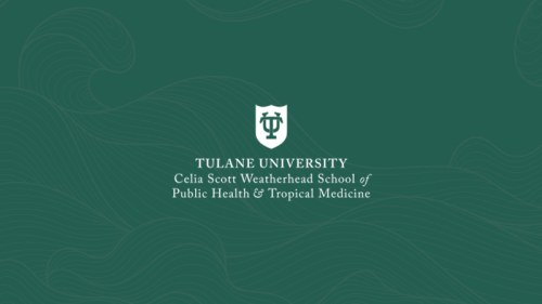 Celia Scott Weatherhead School of Public Health and Tropical Medicine Powerpoint Template representative Image-dark bg version