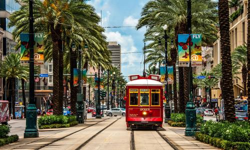 Celia Scott Weatherhead School of Public Health and Tropical Medicine Canal Street Streetcar in New Orleans