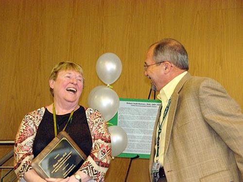 Frances Mather, PhD | In Memoriam Fran Mather laughing with John LeFante
