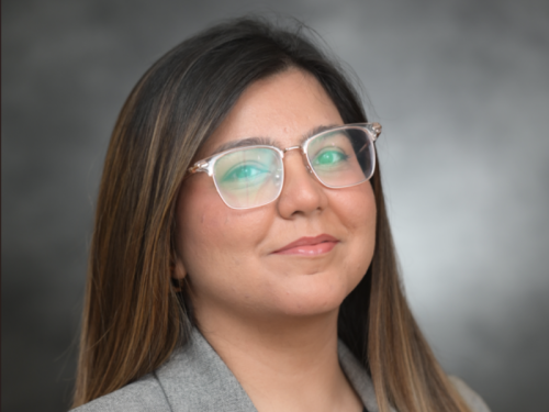 Sumaira Lalani posing for a headshot