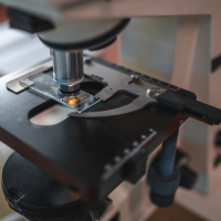 Department of Epidemiology | Tulane University School of Public Health and Tropical Medicine close up of microscope with sample