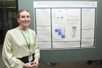 Delta Omega Honorary Society | Celia Scott Weatherhead School of Public Health and Tropical Medicine Alyssa Schwinn with her poster