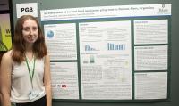 Delta Omega Honorary Society | School of Public Health and Tropical Medicine Elena Eisenberg with her poster