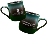 Ceramic mug, blue green gradient