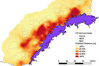 Malaria control map