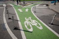 Bike lanes on Marconi Drive in New Orleans