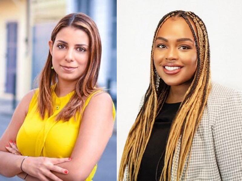 Two Tulane alumnae, Maria Patrizia Santos and Kamiya Stewart, have teamed up to create Caracas Canteen, a New Orleans–born smart water bottle. (Photos provided by Kamiya Stewart)