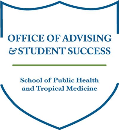 Office of Advising and Student Success | School of Public Health and Tropical Medicine Decorative image, Office of Academic Advising logo