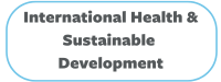 International Health and Sustainable Development zoom link button, decorative image