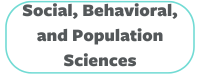 Social, Behavioral, and Population Sciences zoom link button, decorative image