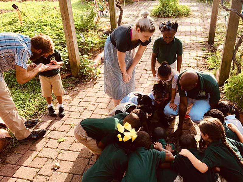FirstLine public charter schools in New Orleans utilize school-garden programming in their curriculum. (Photos from of ESYNOLA)