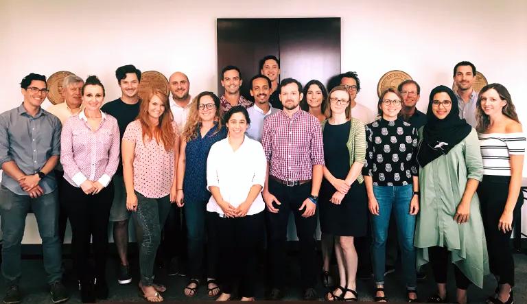 Group photo of camre staff, faculty, and students