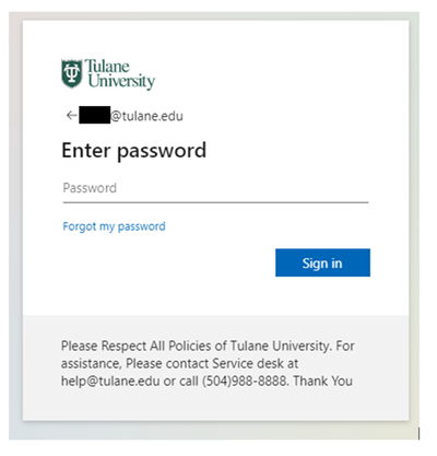Descriptive image showing SSO password process