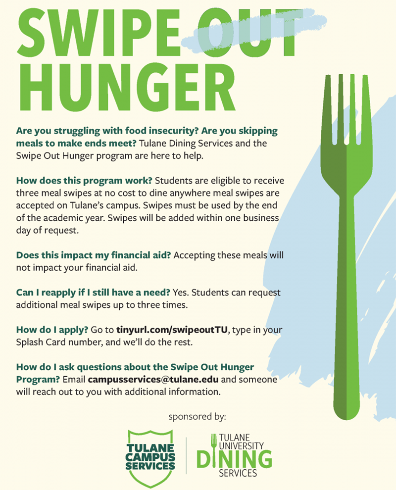 Swipe Out Hunger | Food for Thought Food Pantry swipe out hunger flyer large
