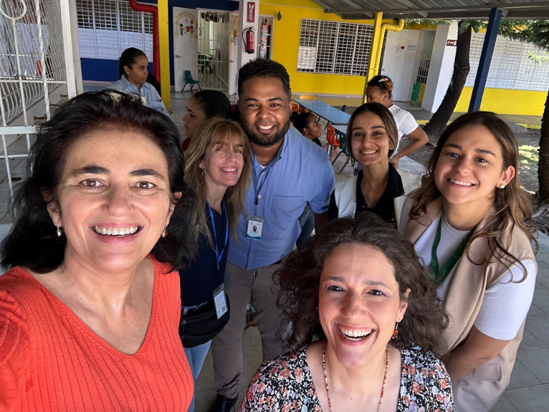 Arachu Castro with coworkers in the Dominican Republic