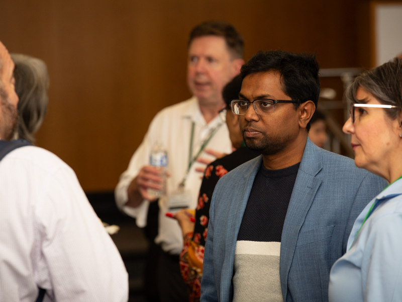 Dr. Mostafijur Rahman pictured at a Climate Change and Health event.