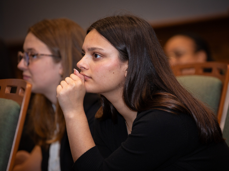 Public health students learning about advocacy on the ground.
