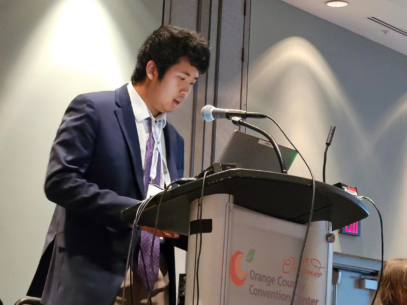 Derek Jin presenting