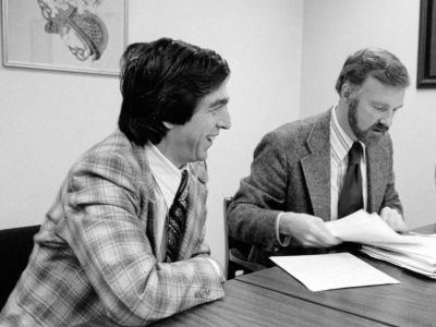 Walter Burnett (right) and Gaylord Cummins