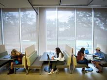 A collaboration between Tulane’s Undergraduate Student Government and the Howard-Tilton Memorial Library led to the creation of 70 new seats and work spaces for students. (Photo by Paula Burch-Celentano)