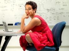 As a junior at Tulane University, Jessica Conrad co-authored a textbook chapter alongside postdoctoral mathematics researchers Ling Xue and Jeremy Dewar, and mathematician James “Mac” Hyman. (Photo by Paula Burch-Celentano)