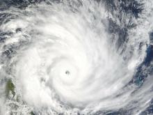 Hurricane satellite image