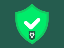 Health Security icon with Tulane shield