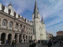 Jackson Square and St. Louis Cathedral, New Orleans, Louisiana